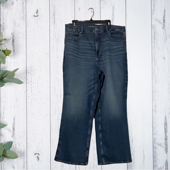 Avenue Deep Indigo Flare Jeans - Picture 1 of 2